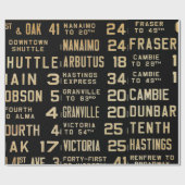 Cadeau Papier du petit pain 60lb Decoupage d'autobus (Plat)