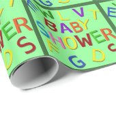 Cadeau Papier éco-Baby shower (Coin rond)