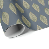 Cadeau Papier éco-Feuille de Noël (Coin rond)