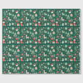 Cadeau Papier écolo à enveloppement de Noël (Plat)