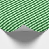 Cadeau Papier écorché à rayures vertes. (Coin)