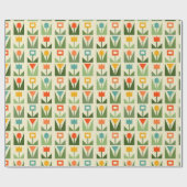 Cadeau Papier écrémé de Pâques avec printemps Abstrait (Plat)