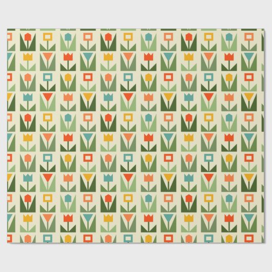 Cadeau Papier écrémé de Pâques avec printemps Abstrait (Plat)