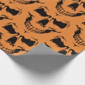 Cadeau Papier éffrayant de squelette de Halloween (Coin)