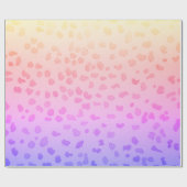 Cadeau Papier Empreinte de léopard (Plat)