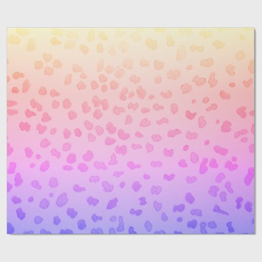 Cadeau Papier Empreinte de léopard (Plat)