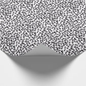 Cadeau Papier Empreinte de léopard noir et blanc (Coin)