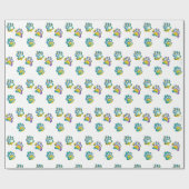 Cadeau Papier Empreinte de patte (Plat)