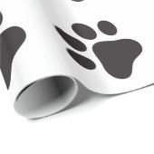 Cadeau Papier Empreinte de patte (Coin rond)