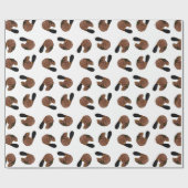 Cadeau Papier en bois de castor d'insigne (Plat)