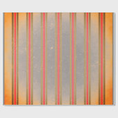 CADEAU PAPIER EN FROMAGE ROUGE ET VERT STRIPES SUR GRIS (Plat)