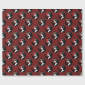 Cadeau Papier enroué enroué de chien de traîneau de chiot (Plat)