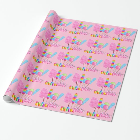 Cadeau Papier enveloppant Candy Circus (Déroulé)