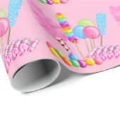 Cadeau Papier enveloppant Candy Circus (Coin rond)