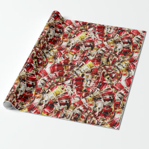 Cadeau Papier enveloppant "couleurs de Noël"