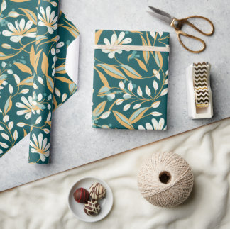 Cadeau Papier enveloppant dans le style Arts et Artisanat