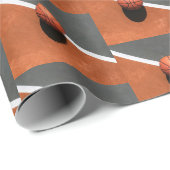 Cadeau papier enveloppant de basket-ball (Coin rond)