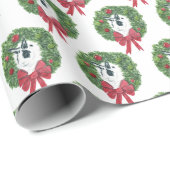 Cadeau Papier enveloppant de couronne de marlon (Coin rond)