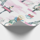 Cadeau Papier enveloppant de la tour Eiffel (Coin)