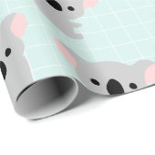 Cadeau Papier enveloppant de l'ours de Koala (Coin rond)