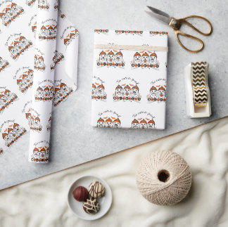 Cadeau Papier enveloppant d'Halloween trop mignon pour pa