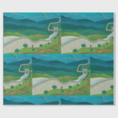 Cadeau Papier Enveloppant La Grande Muraille De Chine (Plat)