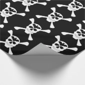 Cadeau Papier Enveloppant Le Crâne Et Les Traverses (Coin)
