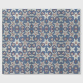 Cadeau Papier enveloppant les coeurs et les étoiles (Plat)