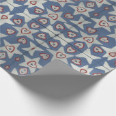 Cadeau Papier enveloppant les coeurs et les étoiles (Coin)