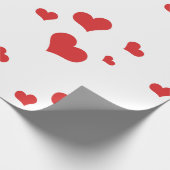 Cadeau Papier enveloppant les coeurs rouges (Coin)