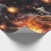 Cadeau Papier enveloppant les explosions spatiales (Coin)