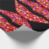 Cadeau papier enveloppant les lèvres d'amour (Coin)