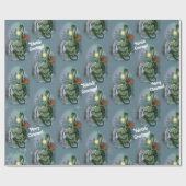 Cadeau Papier enveloppant Noël enchâssé (Plat)