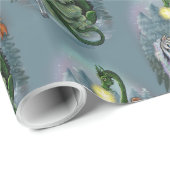 Cadeau Papier enveloppant Noël enchâssé (Coin rond)