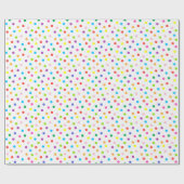Cadeau Papier enveloppant points colorés (Plat)