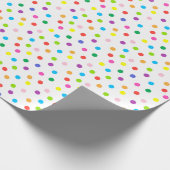 Cadeau Papier enveloppant points colorés (Coin)