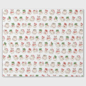 Cadeau Papier enveloppant pour Halloween Fantôme de Noël (Plat)