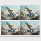 Cadeau Papier Enveloppant "Tourner Comme Des Ailes Sur Un (Plat)