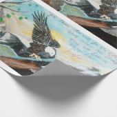 Cadeau Papier Enveloppant "Tourner Comme Des Ailes Sur Un (Coin)