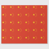 Cadeau Papier enveloppé avec Drapeau de Chine (Plat)