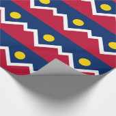 Cadeau Papier enveloppé avec Drapeau de Denver City (Coin)