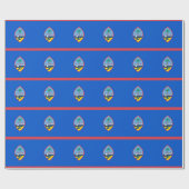 Cadeau Papier enveloppé avec Drapeau de Guam (Plat)