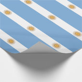 Cadeau Papier enveloppé avec Drapeau de l'Argentine (Coin)