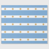 Cadeau Papier enveloppé avec Drapeau de l'Argentine (Plat)