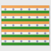 Cadeau Papier enveloppé avec Drapeau de l'Inde (Plat)