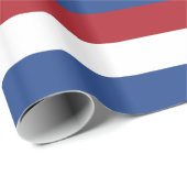 Cadeau Papier enveloppé avec Drapeau de Pays-Bas (Coin rond)