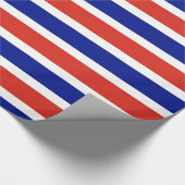Cadeau Papier enveloppé avec Drapeau du Costa Rica (Coin)