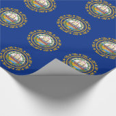 Cadeau Papier enveloppé avec drapeau du New Hampshire (Coin)