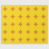 Cadeau Papier enveloppé avec Drapeau du Nouveau-Mexique (Plat)