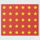 Cadeau Papier enveloppé avec Drapeau du Vietnam (Plat)